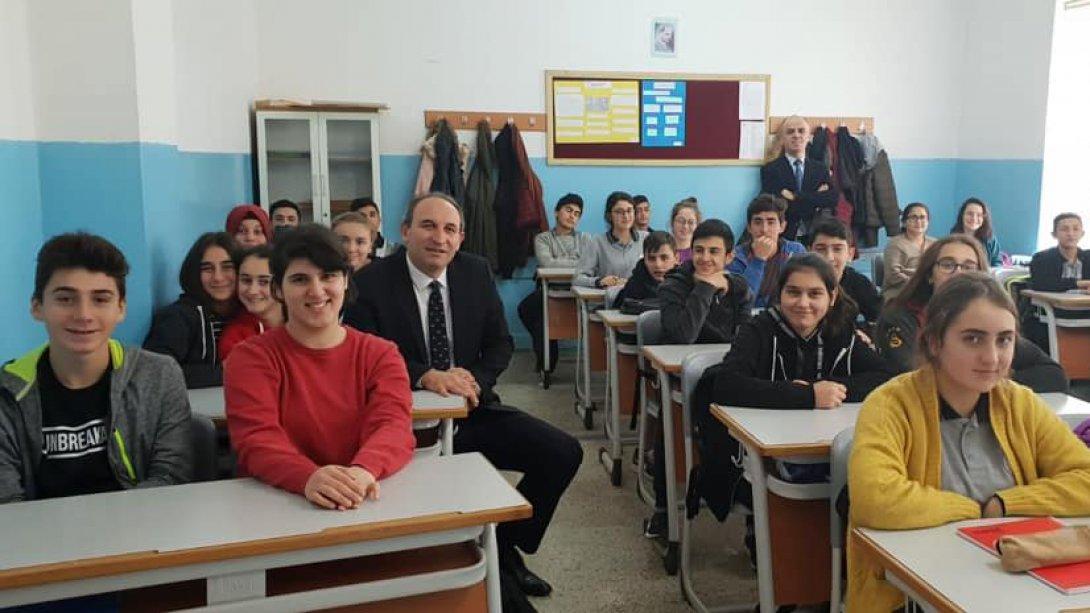 İlçe Milli Eğitim Müdürümüz Sayın Süleyman ŞAHİN Lisemizde öğrencilerle buluştu...